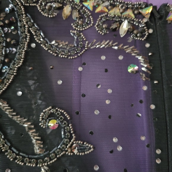 Jovani Purple and Beautifully Embellished Gown - Picture 7 of 7